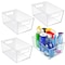Azar Displays Storage Tote, Styrene, Clear, 5 in H, 11.25 in W, 7.5 in L 556237-4PK - alternate 1